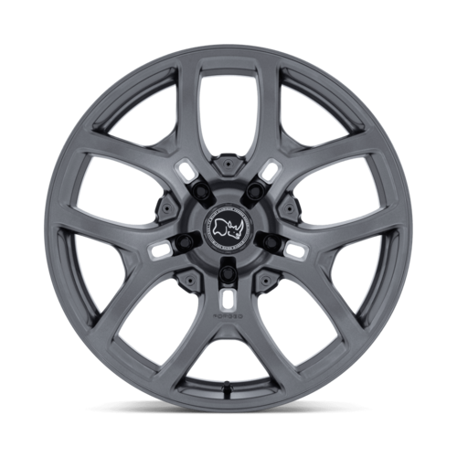 Black Rhino Hard Alloys BR406 Rockledge 20-Inch Matte Gunmetal Wheel, 5x5.5, +35 Offset