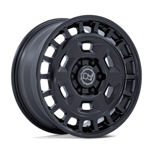 Black Rhino Hard Alloys BR405 Rover 18x8 Wheel, 6x5.5 Bolt Pattern, +32 Offset, Matte Black with Gloss Black Lip