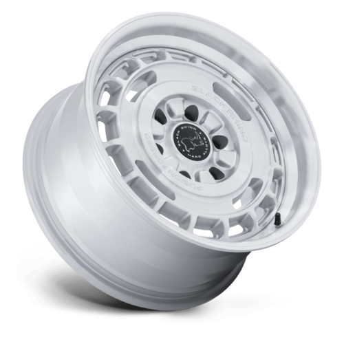 Black Rhino Hard Alloys BR600 VAGABOND 17x8 6x139.7 +32mm Gloss Silver Machined Face Wheel