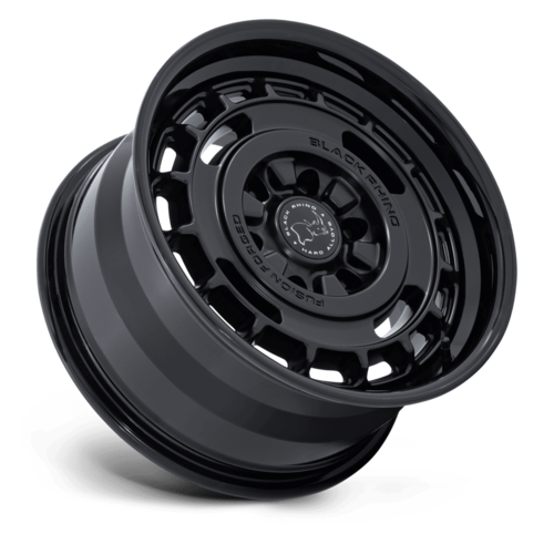 Black Rhino Hard Alloys Vagabond 17x8 Matte Black with Gloss Black Lip Wheels (Model: BR600 VAGABOND)