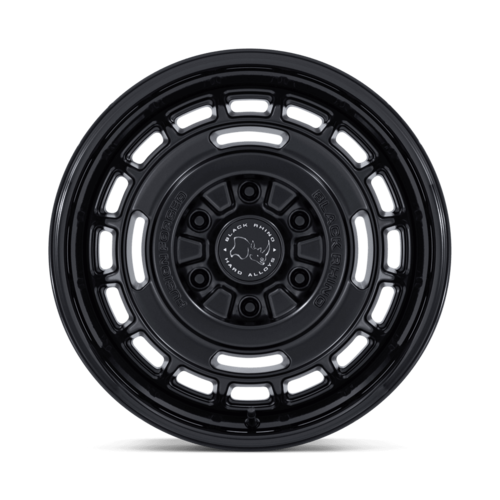 Black Rhino Hard Alloys Vagabond 17x8 Matte Black with Gloss Black Lip Wheels (Model: BR600 VAGABOND)