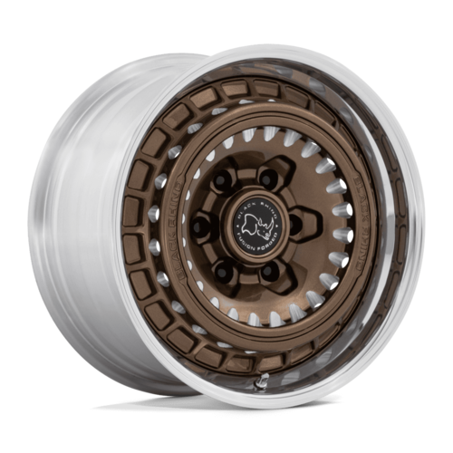 Black Rhino BR601 Bastion 17x8.5 Wheel, 6x5.5 Bolt Pattern, Gloss Bronze Milled with Polished Lip