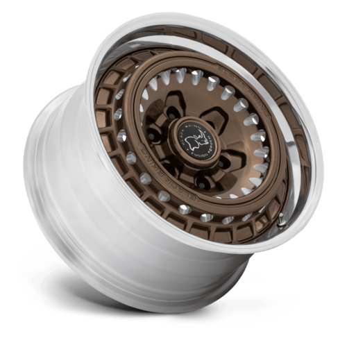 Black Rhino BR601 Bastion 17x8.5 Wheel, 6x5.5 Bolt Pattern, Gloss Bronze Milled with Polished Lip