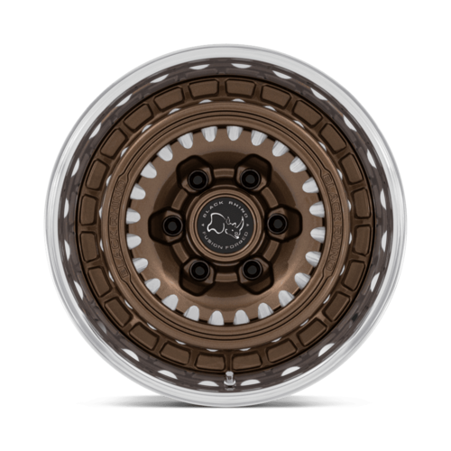 Black Rhino BR601 Bastion 17x8.5 Wheel, 6x5.5 Bolt Pattern, Gloss Bronze Milled with Polished Lip