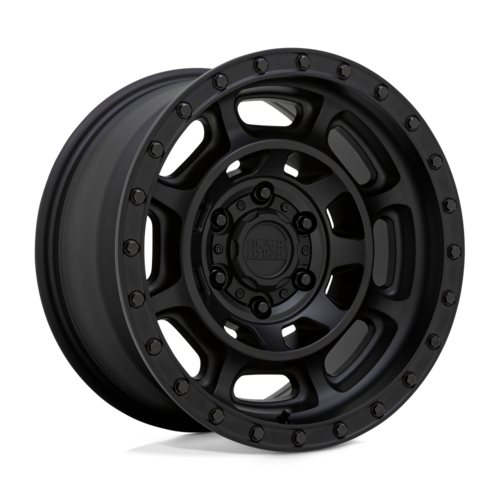 Black Rhino Hard Alloys Convoy 17x8.5 Matte Black Wheel, 5x127 Bolt Pattern, -18mm Offset