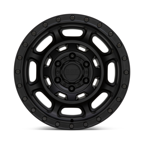 Black Rhino Hard Alloys Convoy 17-Inch Matte Black Wheel, 6x5.5-Inch Bolt Pattern, -10mm Offset