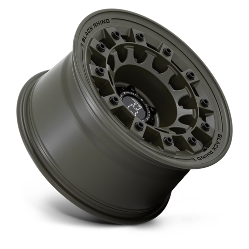 Black Rhino Hard Alloys Fuji 17-Inch Olive Drab Green Wheel, 6x5.5 Bolt Pattern, -12 Offset