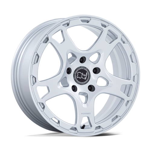 Black Rhino Hard Alloys Klaue 18-Inch Matte Silver Wheel, 5x130 Bolt Pattern, +20 Offset