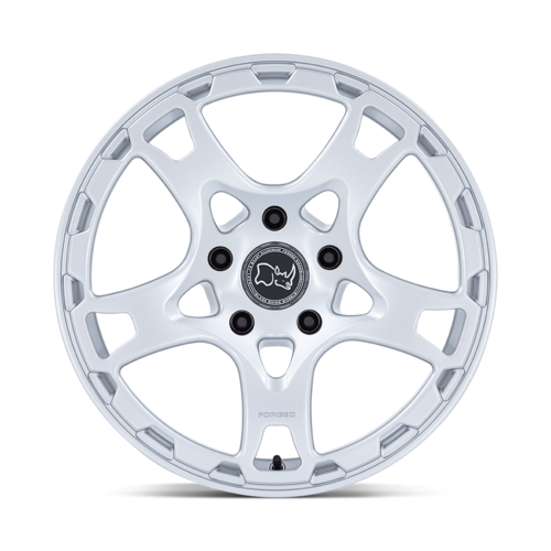 Black Rhino Hard Alloys Klaue 18-Inch Matte Silver Wheel, 5x130 Bolt Pattern, +20 Offset
