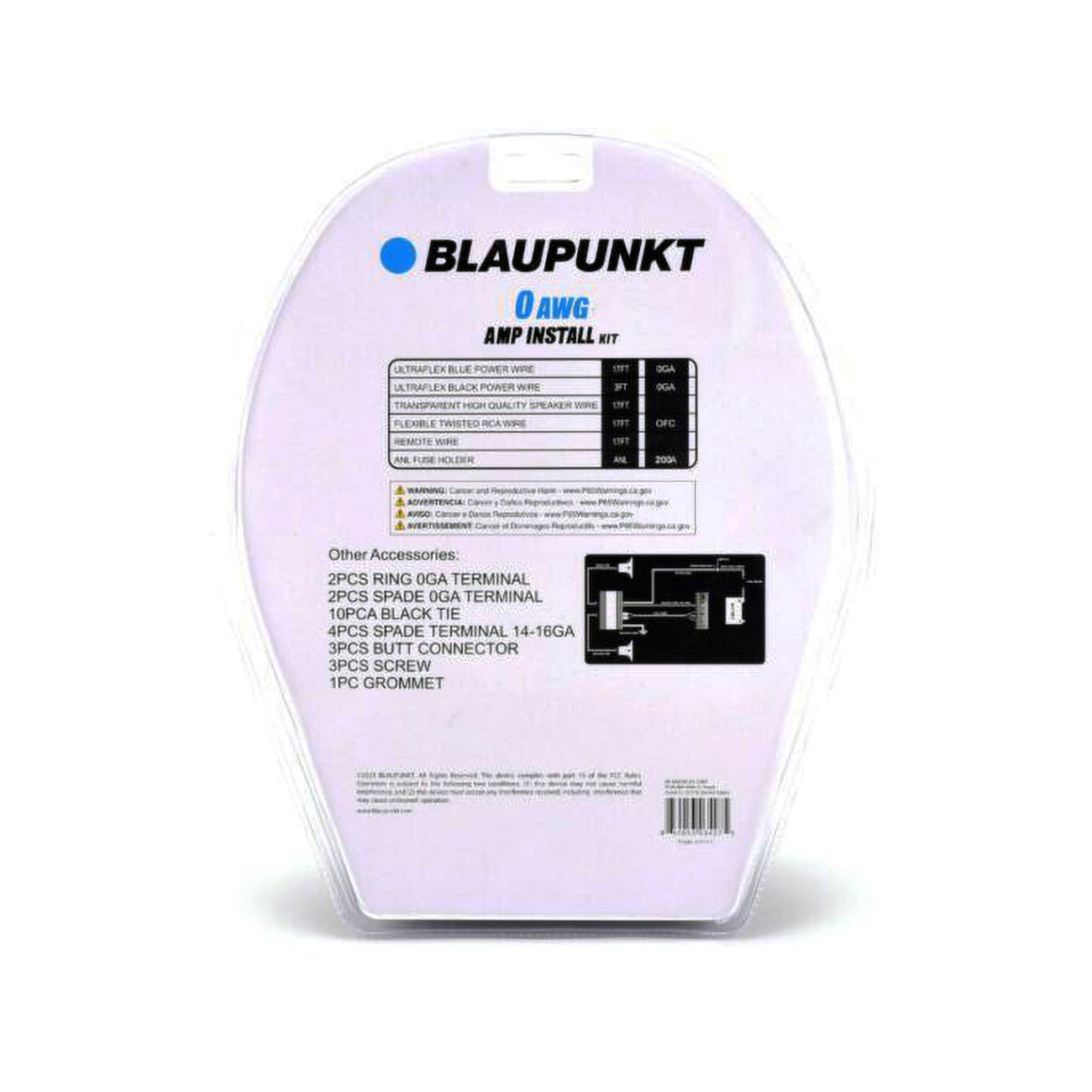 Blaupunkt 0 Gauge Amplifier Kit with CCA Cables - Model BMK00 - View 3