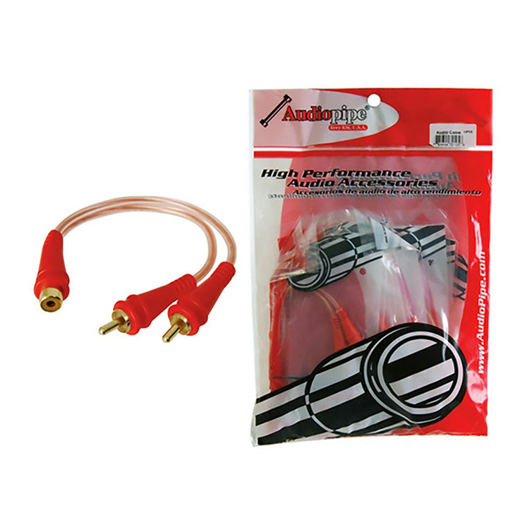 Nippon Audiopipe BIN-MASTER Series 1-Foot to 2-Meter Y-Splitter RCA Cable