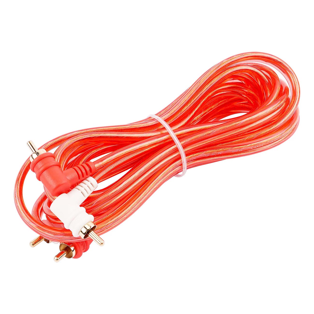 Audiopipe Bin-Master Series 10 Foot RCA Cable - Right Angle Connectors, Bulk Pack of 10