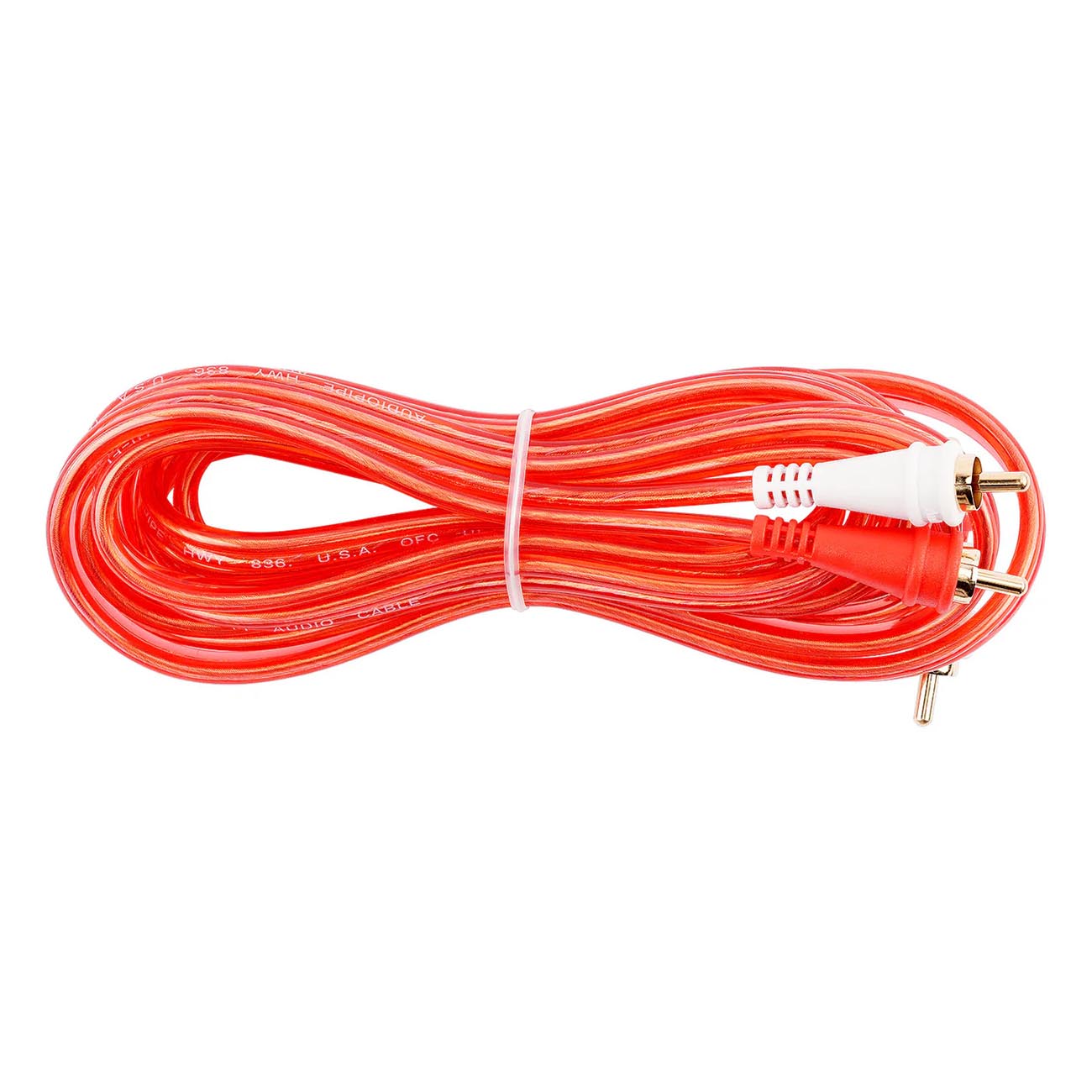 Audiopipe Bin-Master Series 10 Foot RCA Cable - Right Angle Connectors, Bulk Pack of 10