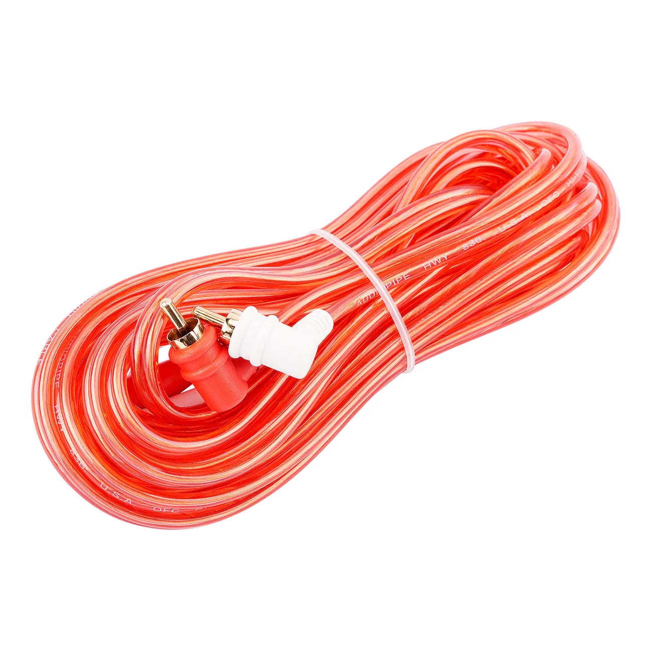 AudioPipe Bin-Master Series 17-Foot Right Angle RCA Cable - Bulk Pack of 10