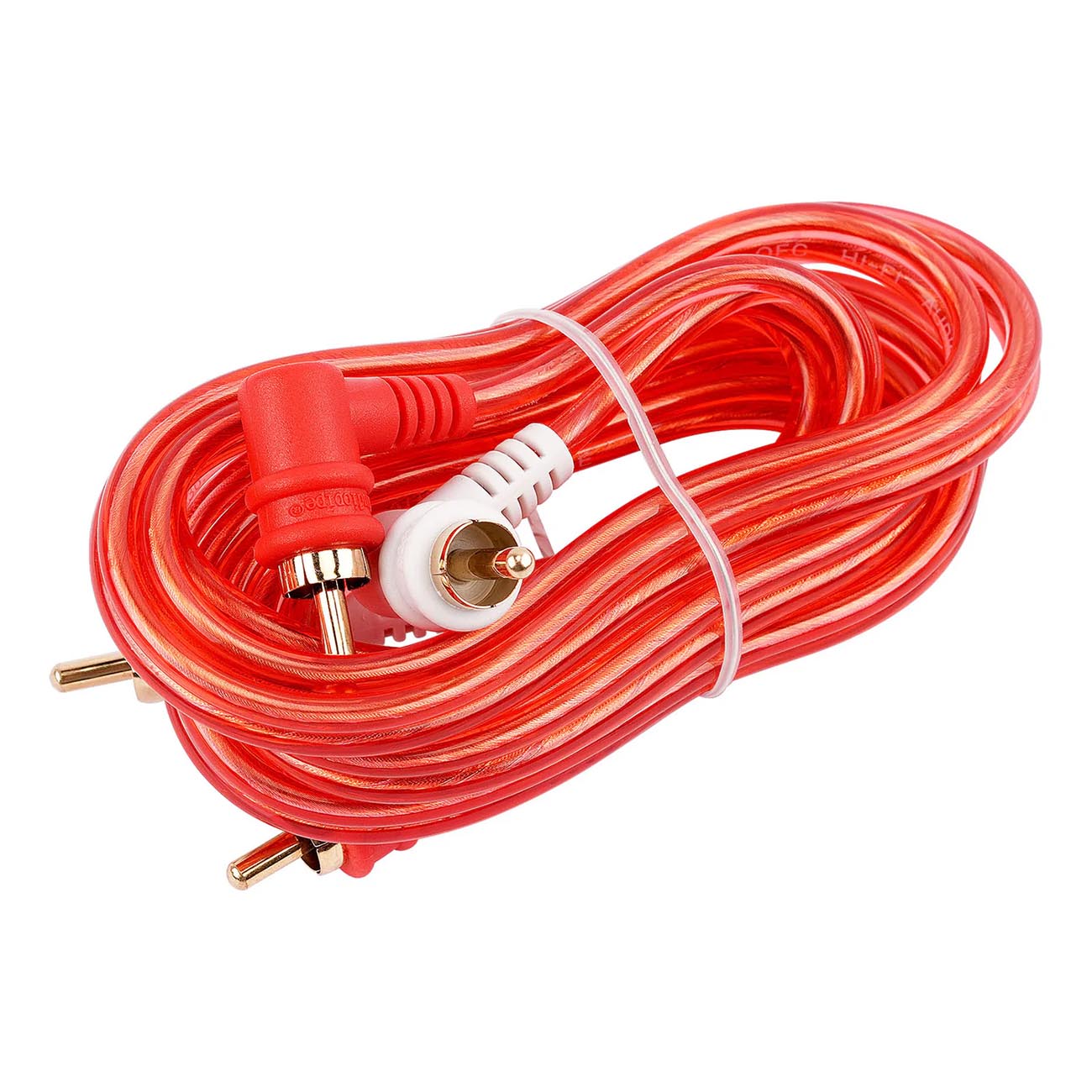 Audiopipe Bin-Master Series 6 Foot Right Angle RCA Cable by AUDIOPIPEMAP - Bulk Pack of 10