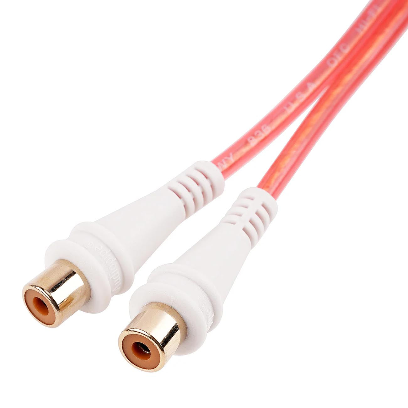 AUDIOPIPEMAP Bin-Master Series 1 Meter Right Angle RCA Y-Splitter Cable (Bulk Pack of 10)