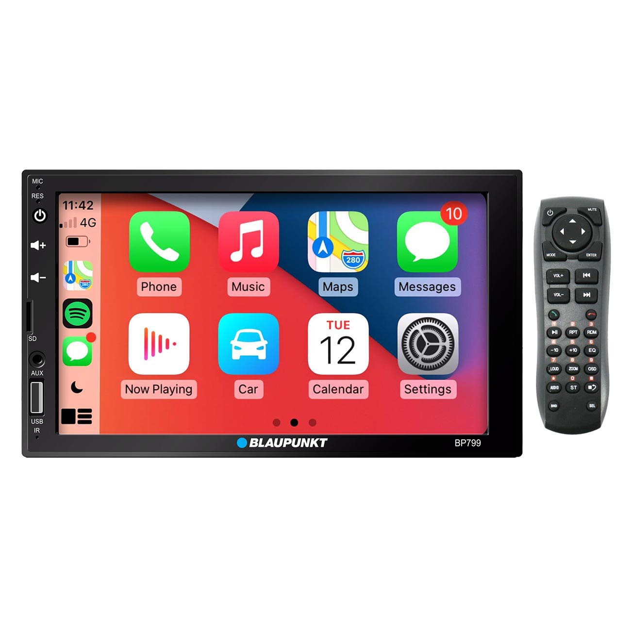 Blaupunkt Double DIN Mechless Receiver with 7-Inch Touch Screen - Android Auto & - View 1