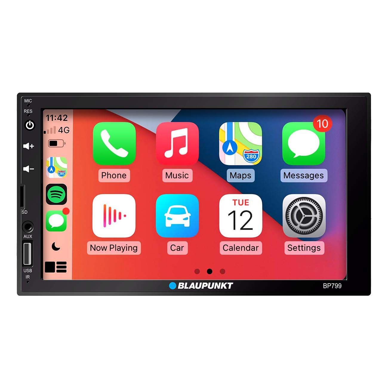 Blaupunkt Double DIN Mechless Receiver with 7-Inch Touch Screen - Android Auto & - View 3