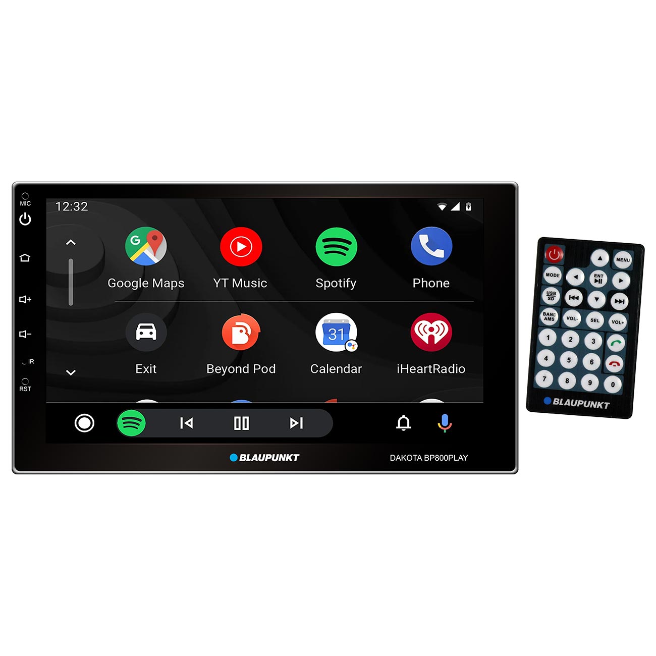 Blaupunkt BP800PLAY 7-Inch Double DIN Mechless Fixed Face Touchscreen Receiver w - View 1