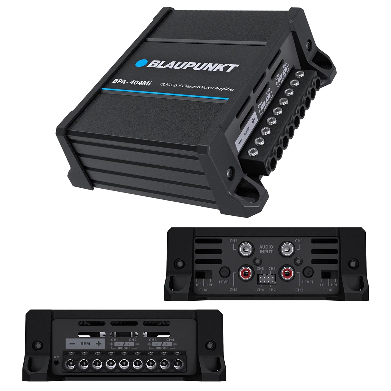 Blaupunkt Micro 4 Channel Amplifier BPA404MI - 420W RMS/1000W Max Car Audio Powe - View 1