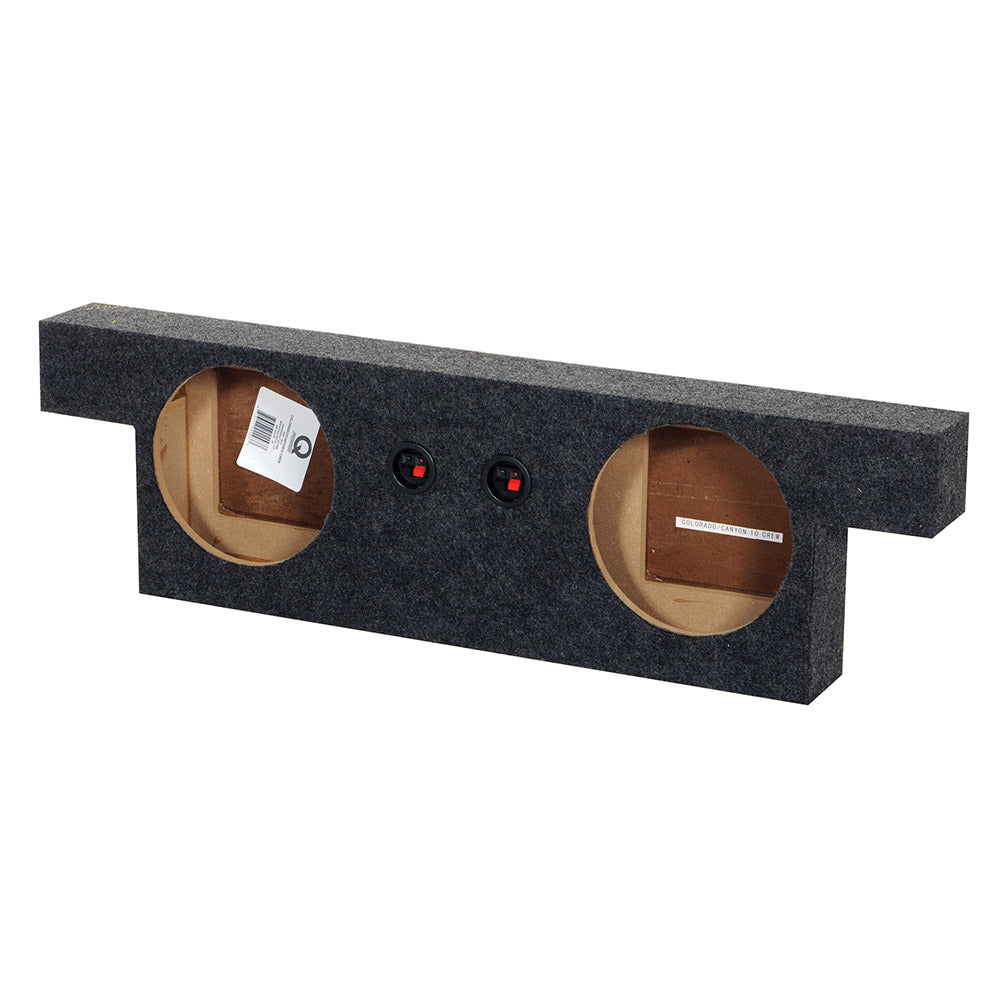 QPower Colorado/Canyon Crew Cab '04-14 Dual 10-Inch Sealed Empty Woofer Box - View 1
