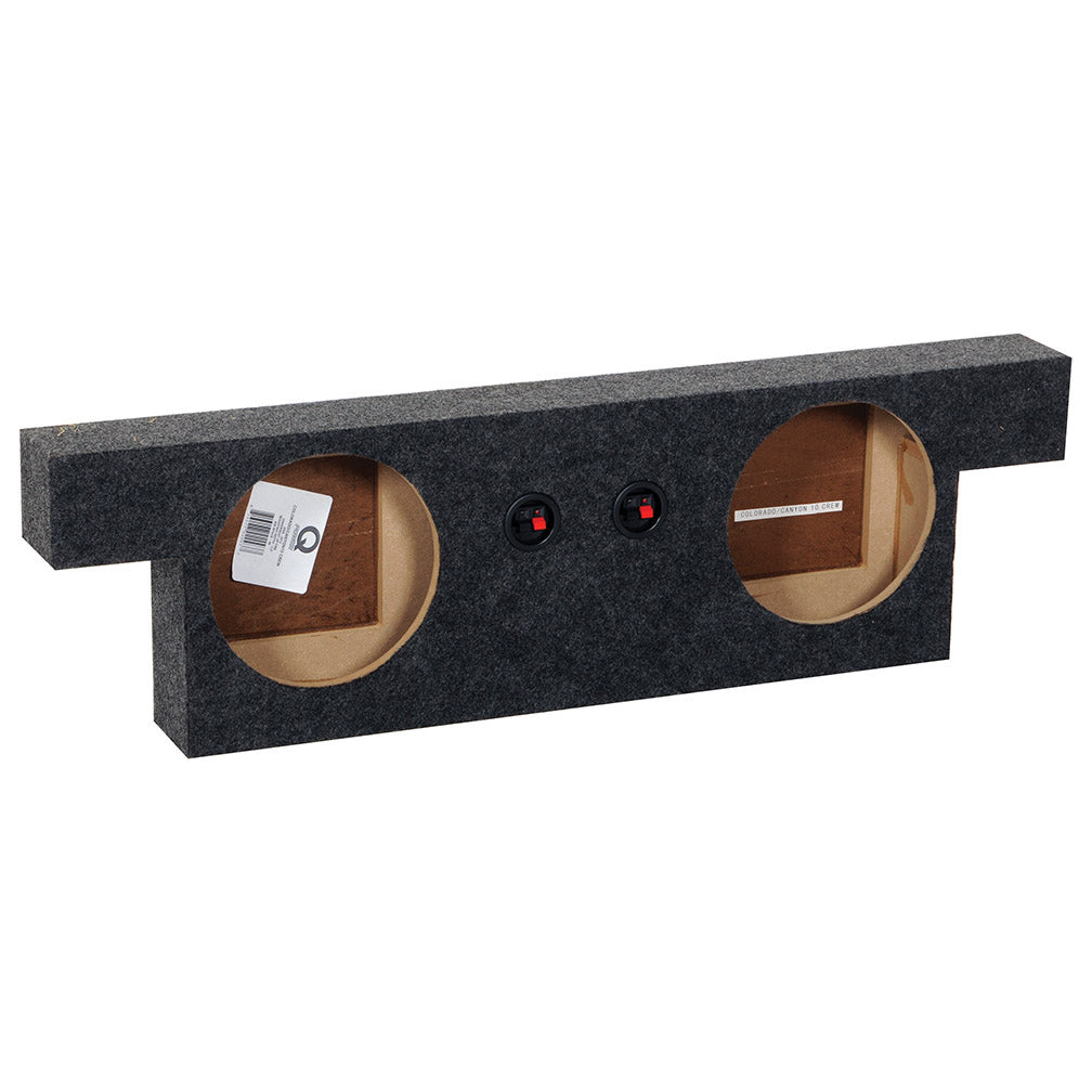 QPower Colorado/Canyon Crew Cab '04-14 Dual 10-Inch Sealed Empty Woofer Box - View 2