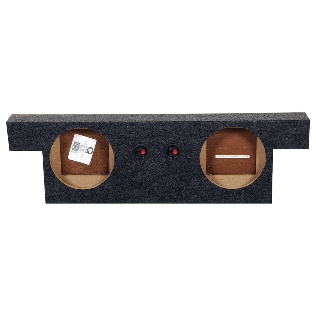 QPower Colorado/Canyon Crew Cab '04-14 Dual 10-Inch Sealed Empty Woofer Box - View 3