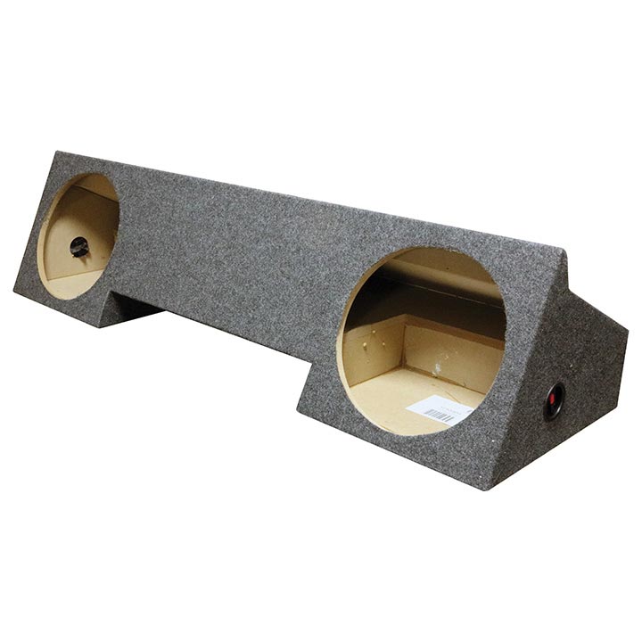 QPower Dodge Extended-Cab Dual 12-Inch Sealed Empty Woofer Enclosure (Part BQDOD - View 1
