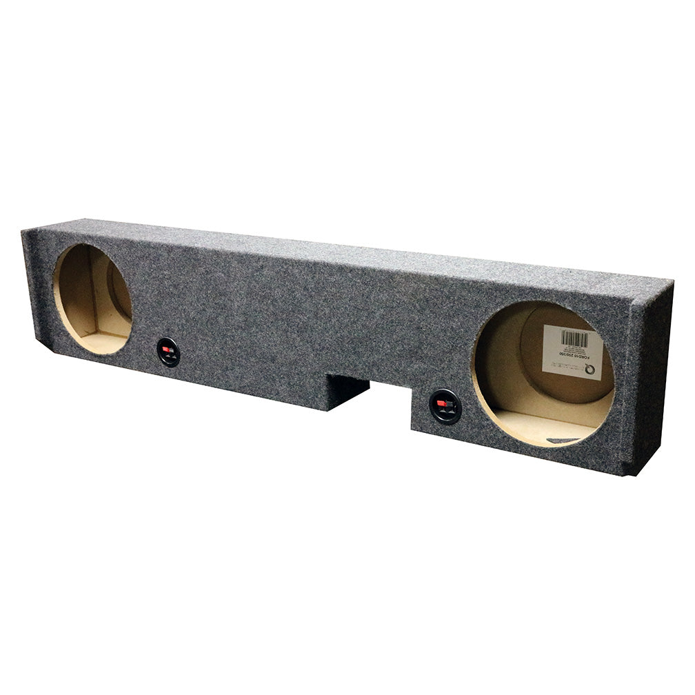 QPower Ford F-250/F-350 Extended Cab Dual 10-Inch Empty Woofer Enclosure (Part B - View 1