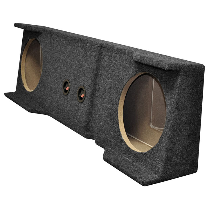 QPower GMC/Chevy HD Crew Cab Dual 10-Inch Empty Woofer Box - Model BQGMC102001HD