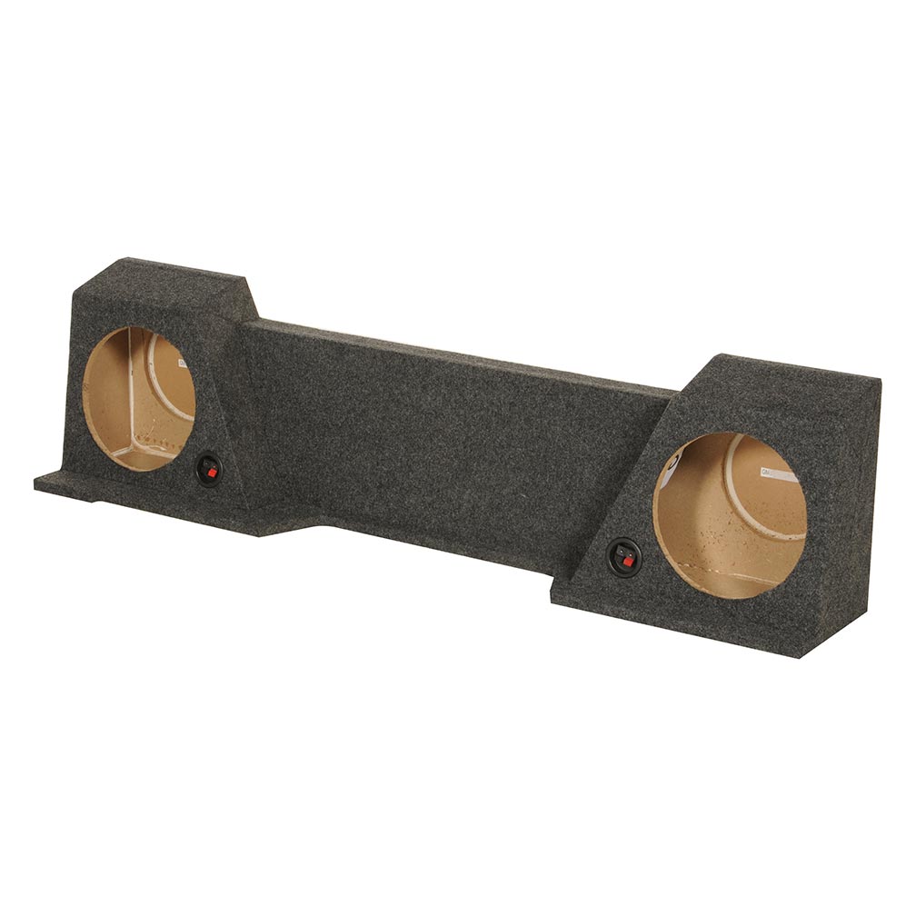 QPower GMC/Chevy Extended Cab Dual 10-Inch Empty Woofer Box (Model BQGMC102007HT - View 1