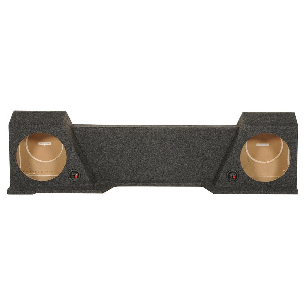 QPower GMC/Chevy Extended Cab Dual 10-Inch Empty Woofer Box (Model BQGMC102007HT - View 3