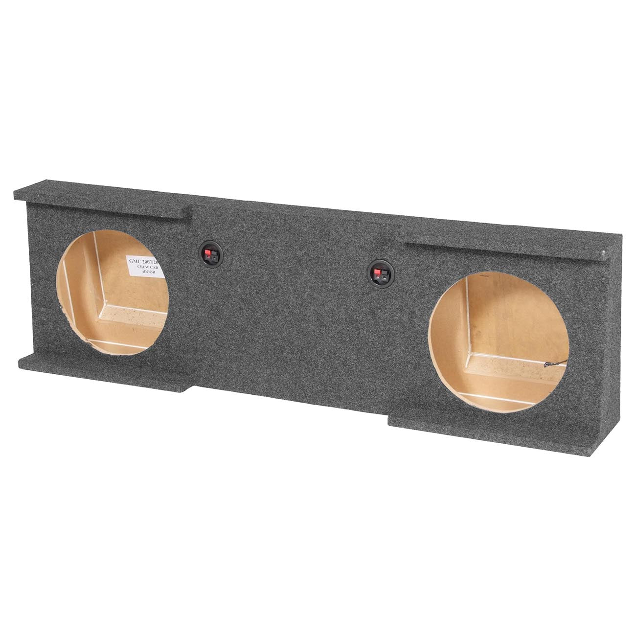 QPower GMC/Chevy Crew Cab Dual 12-Inch Empty Woofer Box - View 1
