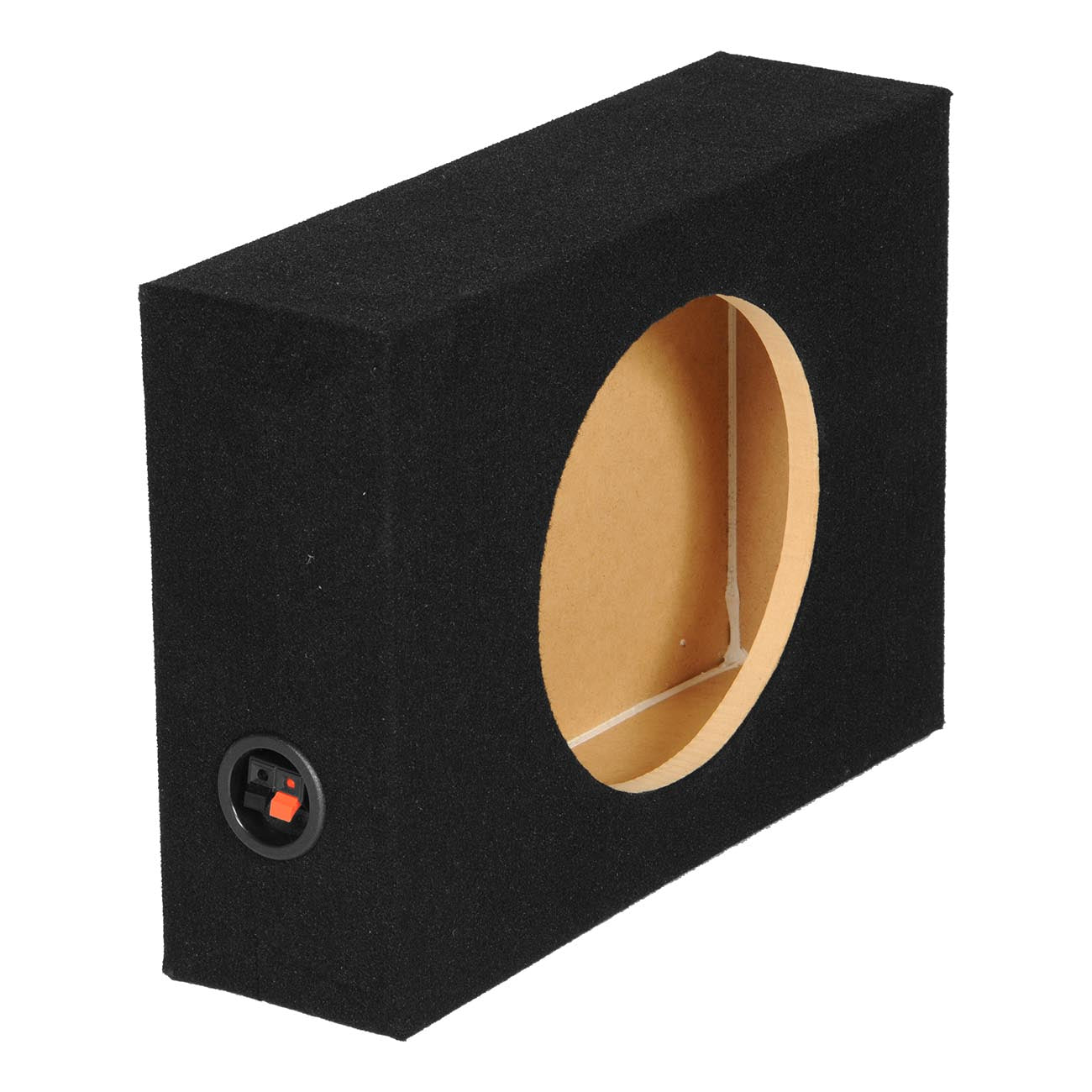 Qpower Single 10-Inch Shallow Mount Sealed Woofer Enclosure (Model BQSHALLOW10SI - View 2