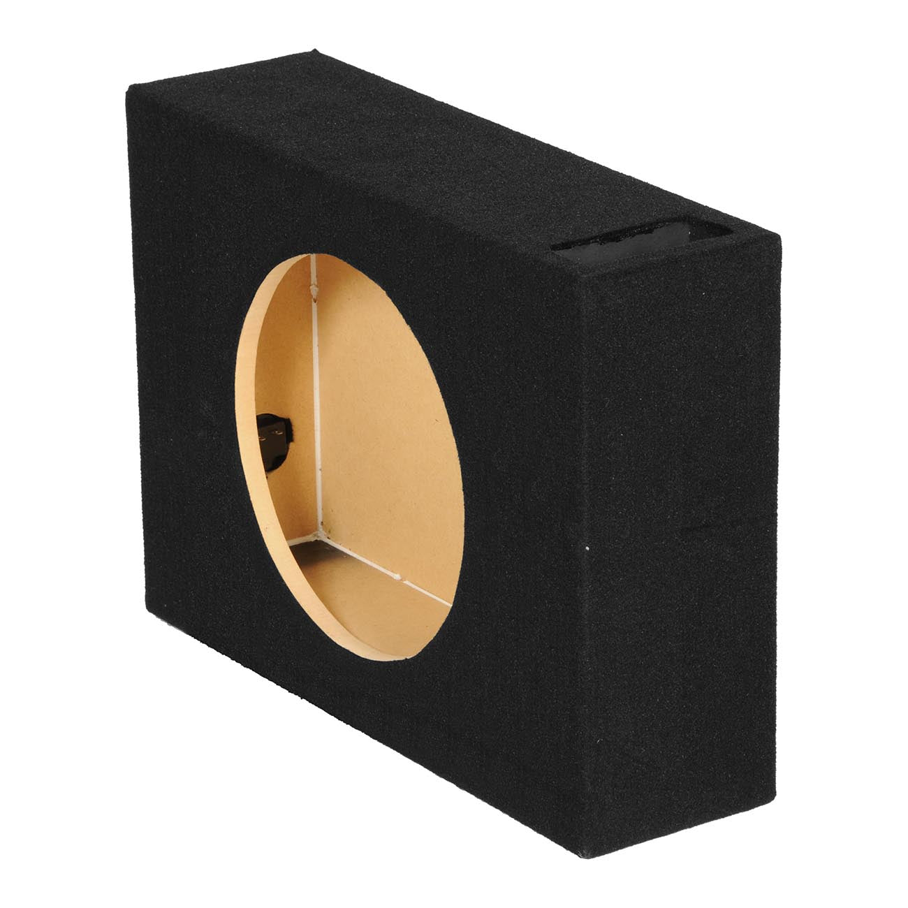 QPower Single 10-Inch Vented Shallow Mount Empty Woofer Enclosure (BQSHALLOW110V - View 1