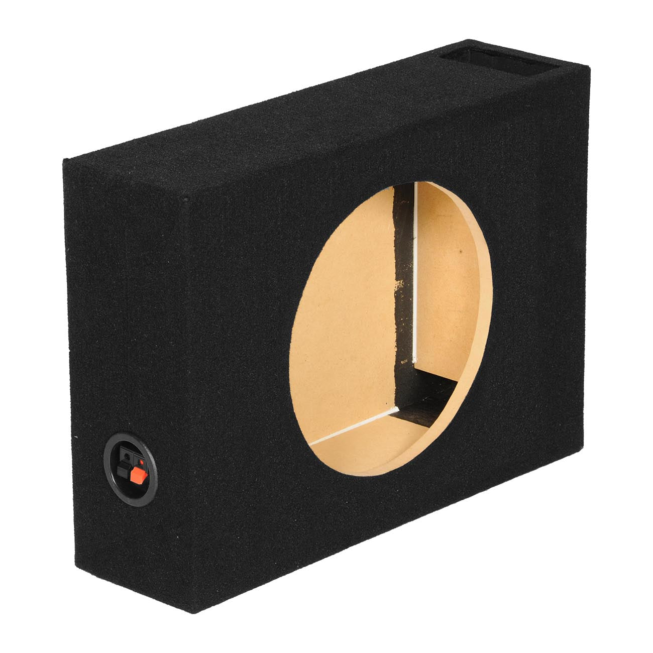 QPower Single 10-Inch Vented Shallow Mount Empty Woofer Enclosure (BQSHALLOW110V - View 2