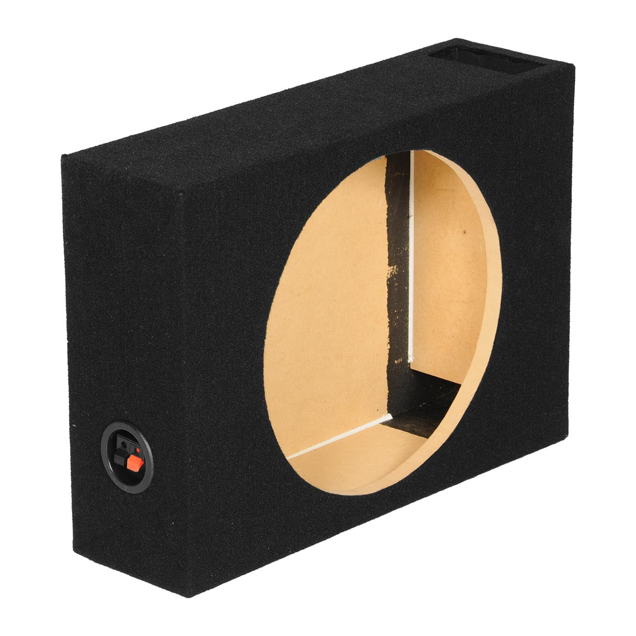 Qpower Single 12-Inch Shallow Vented Woofer Box with Outer Carton - View 2
