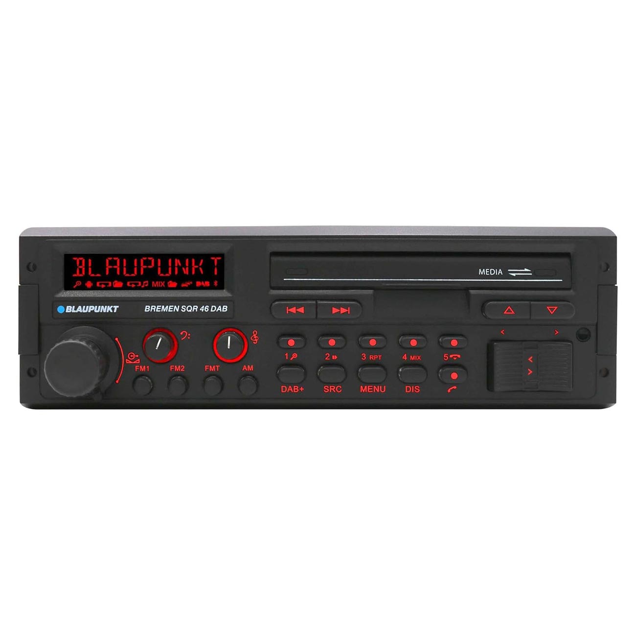 Blaupunkt 1-Din Radio Mechless with 50x4 Channel Output, USB, SD, Bluetooth, Fix - View 2