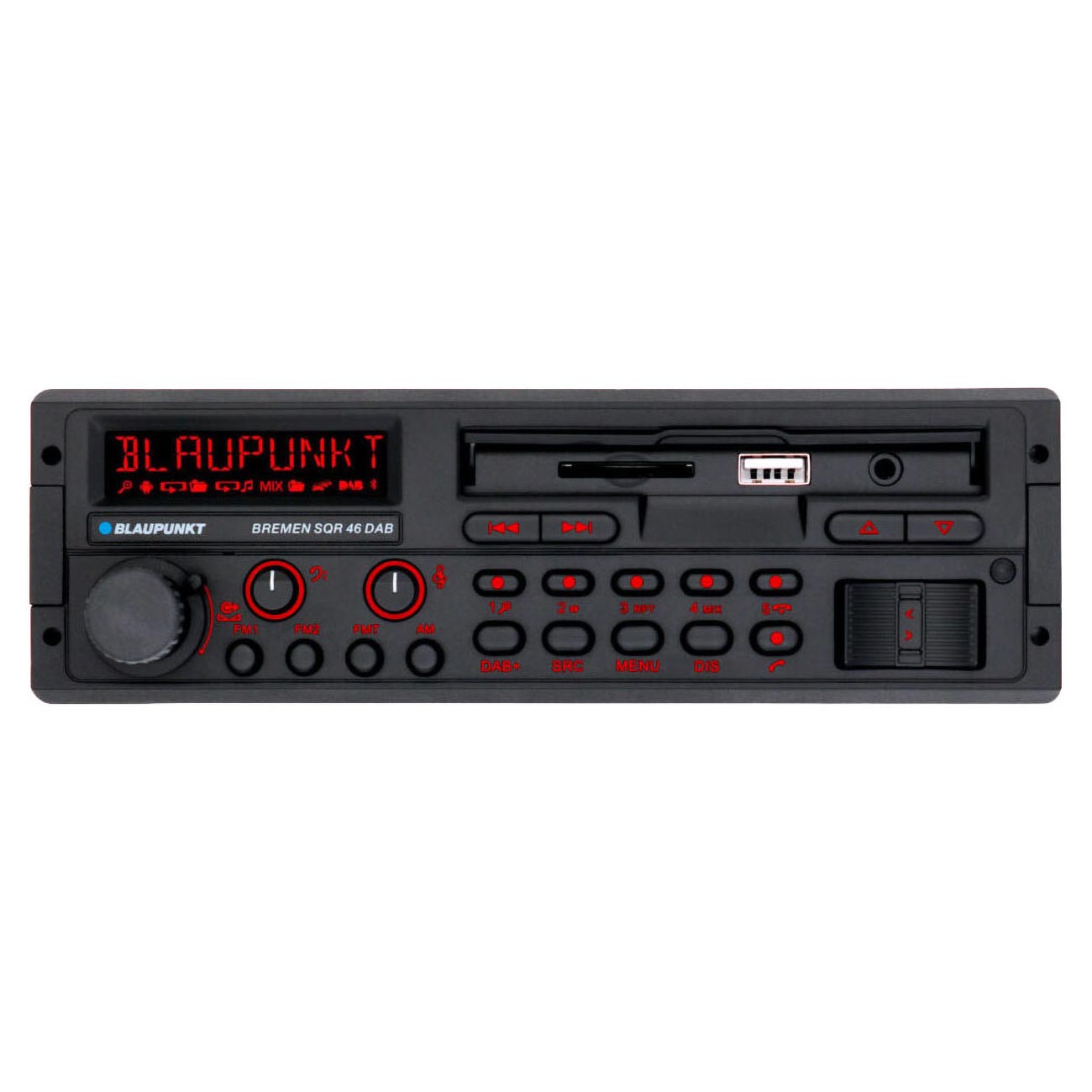 Blaupunkt 1-Din Radio Mechless with 50x4 Channel Output, USB, SD, Bluetooth, Fix - View 3