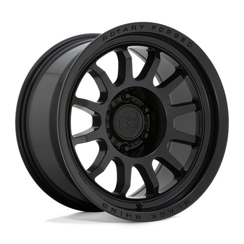 Black Rhino Hard Alloys RAPID 17-Inch Matte Black Wheel, 6x5.5 Bolt Pattern, +0 Offset