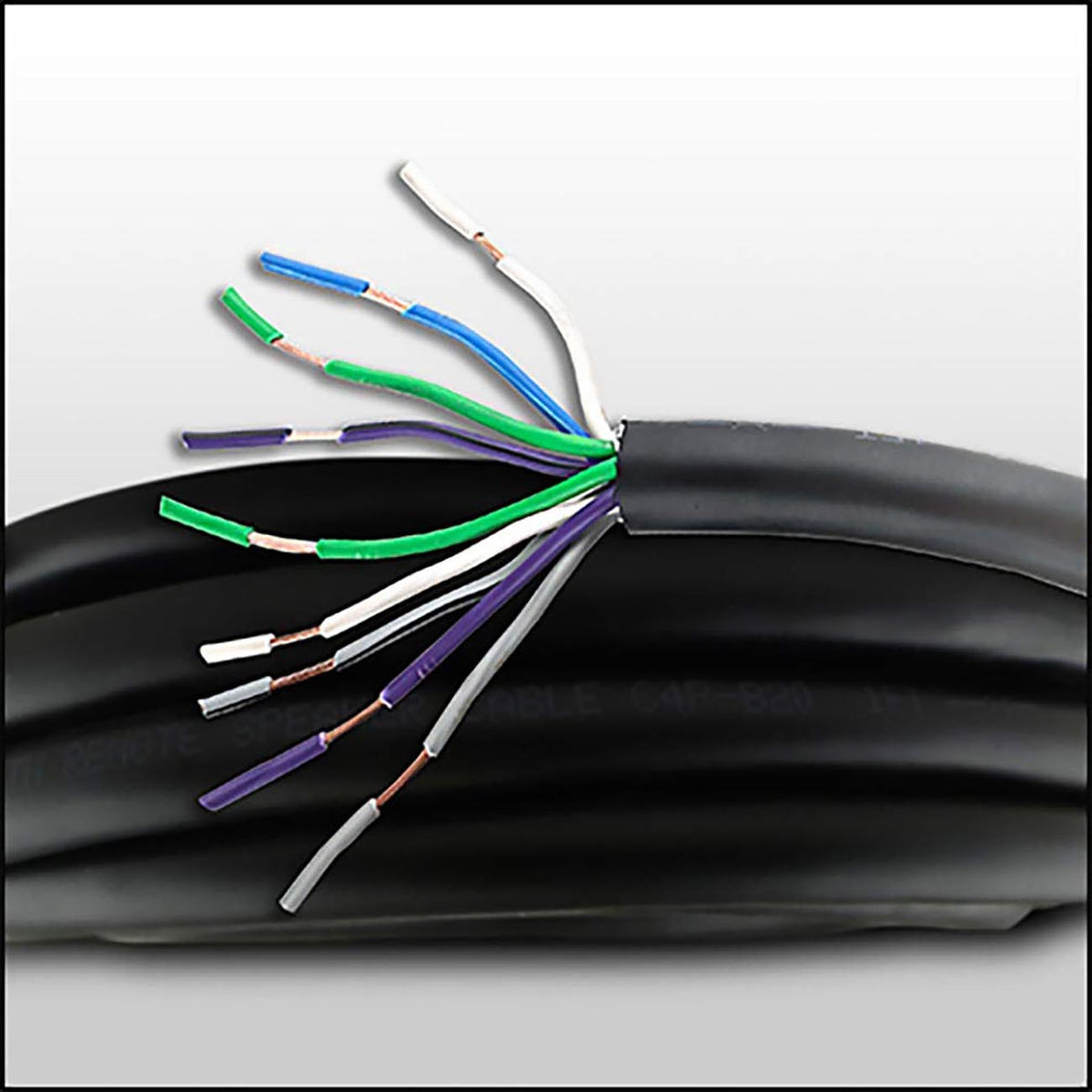 Audiopipe C4PVB20 20-Foot 9-Conductor 18-Gauge Speed Cable Speaker and Remote Wire