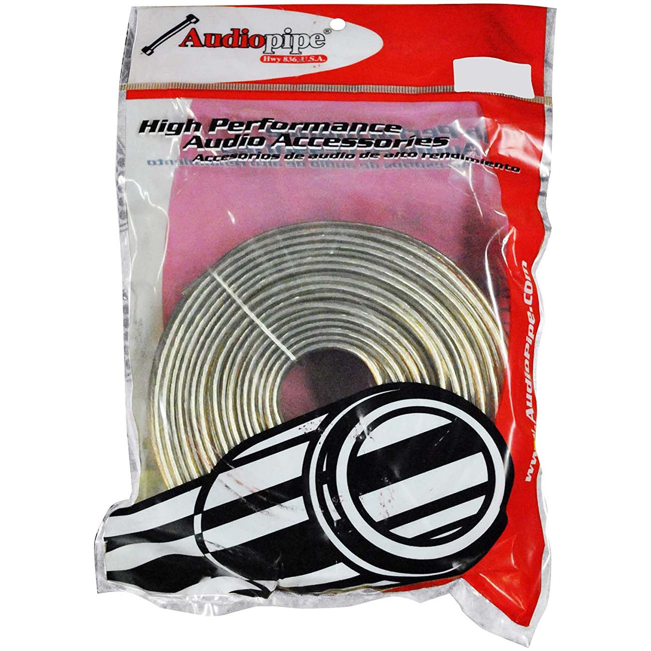 Nippon Audiopipe Speaker Wire 18-Gauge, 100 Feet, Clear Insulation