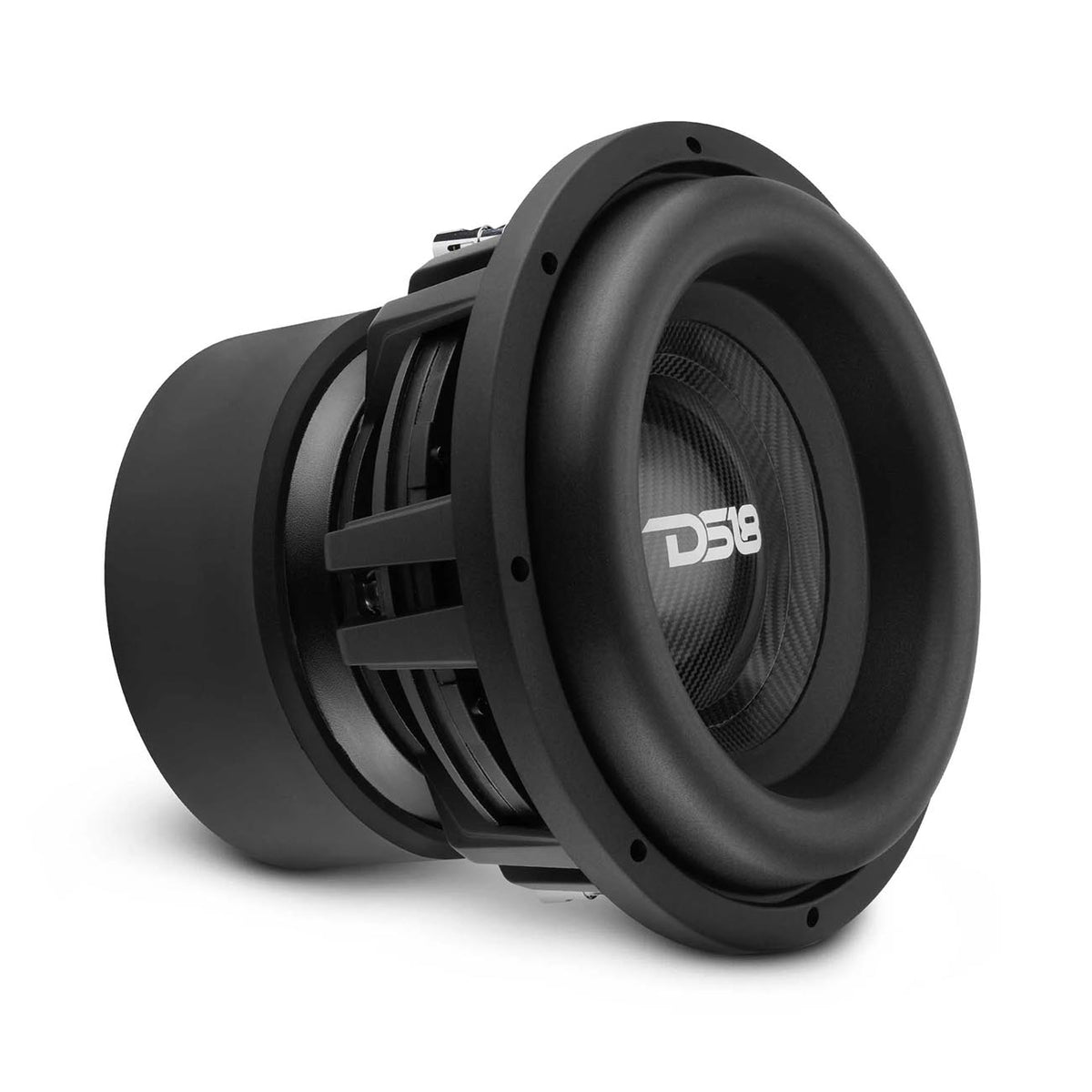 DS18 Carbon Series 12-Inch High-Excursion Subwoofer, 3500W RMS, 7000W Max, Dual 1-Ohm Voice Coil