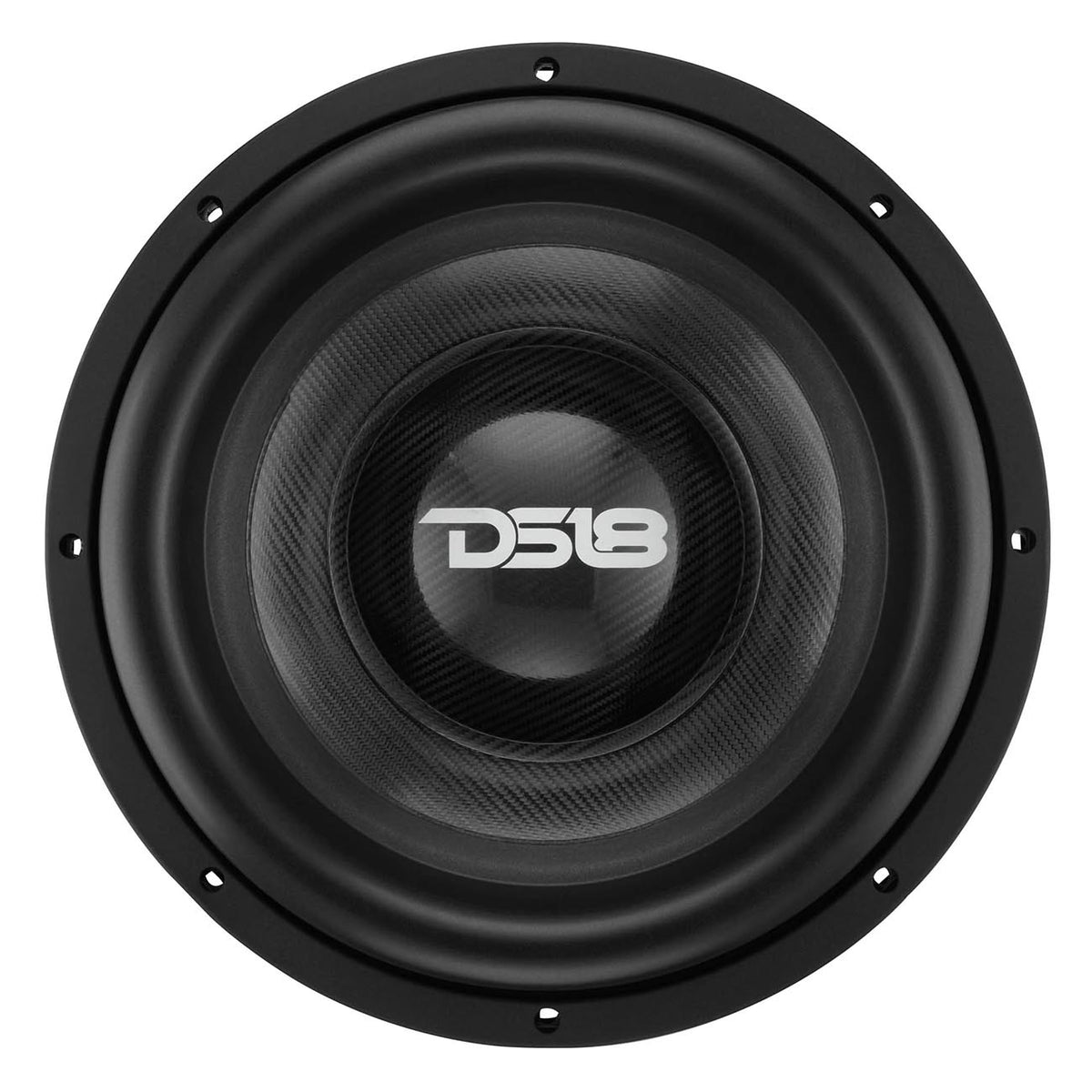 DS18 Carbon Series 15-Inch High-Excursion Subwoofer, 3,500W RMS, 7,000W Max, Dual 2-Ohm Voice Coil