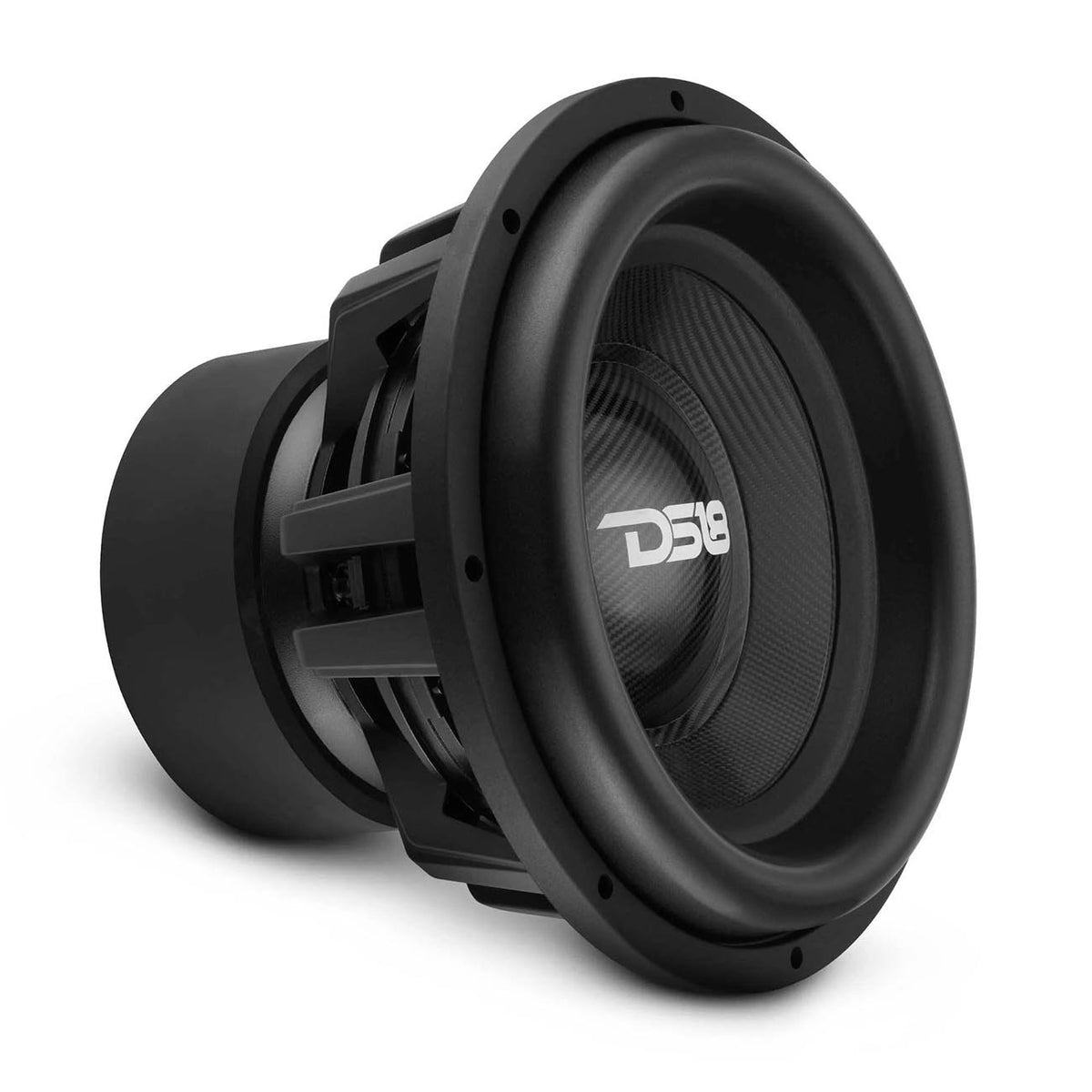 DS18 Carbon Series 15-Inch High-Excursion Subwoofer, 3,500W RMS, 7,000W Max, Dual 2-Ohm Voice Coil