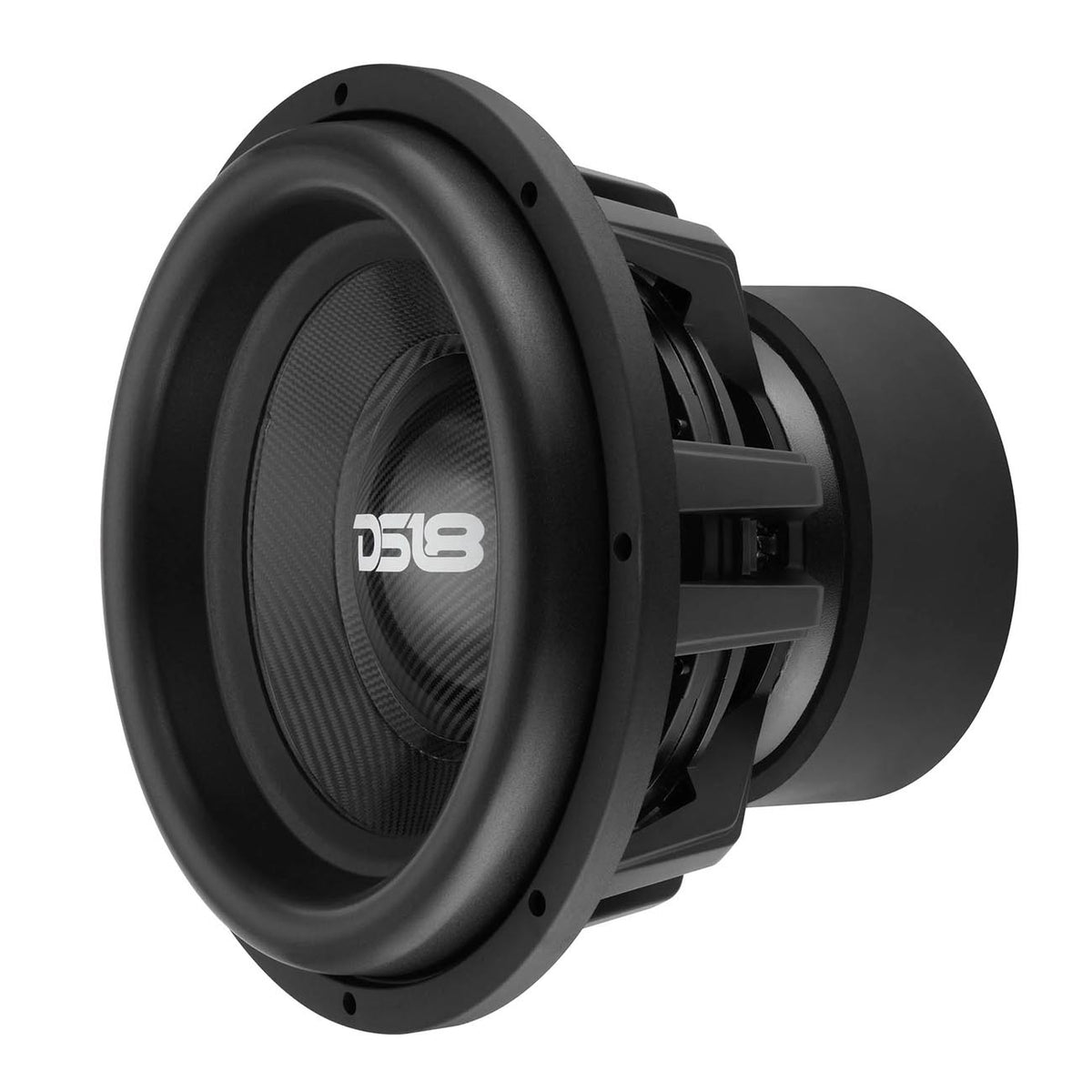 DS18 Carbon Series 15-Inch High-Excursion Subwoofer, 3,500W RMS, 7,000W Max, Dual 2-Ohm Voice Coil