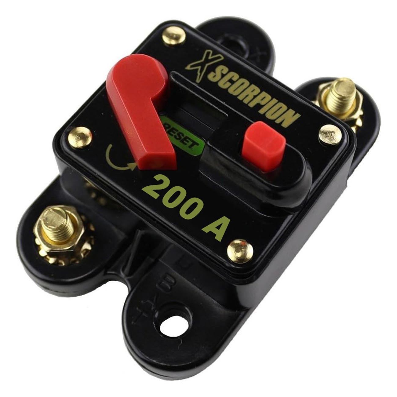 Xscorpion CB200A Circuit Breaker with Manual Reset, 200 Amp