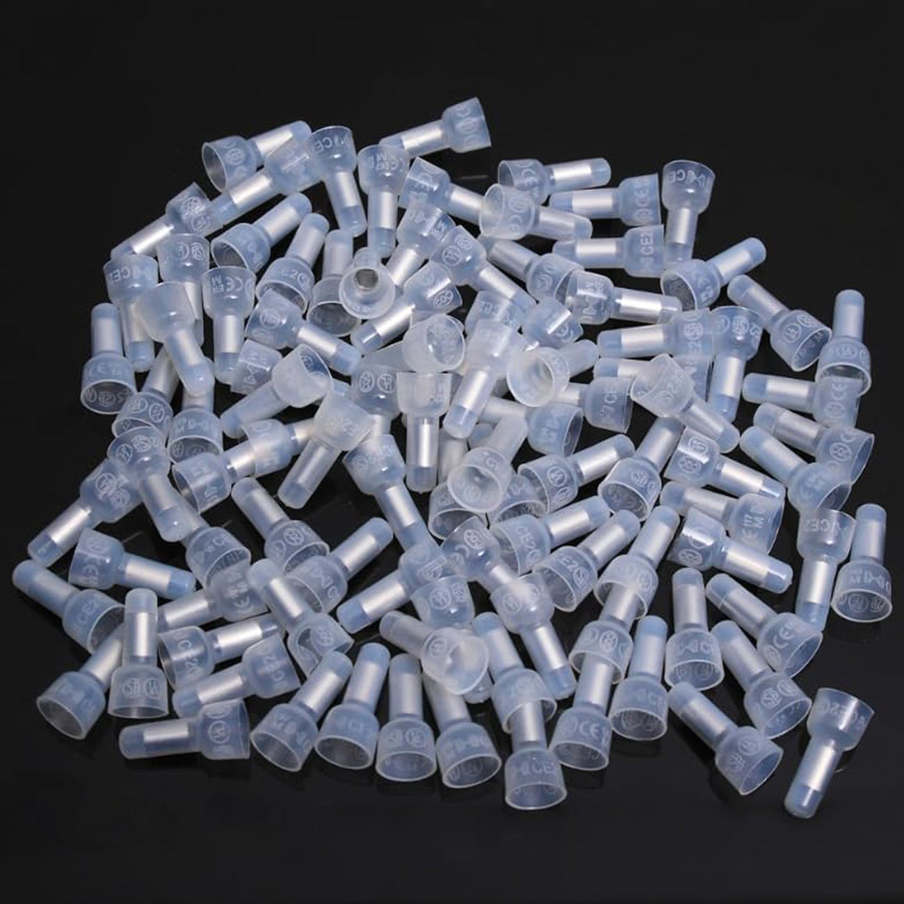 Xscorpion CC1210 Crimp Caps for 10 and 12 Gauge Wire - Clear, 100 Pack