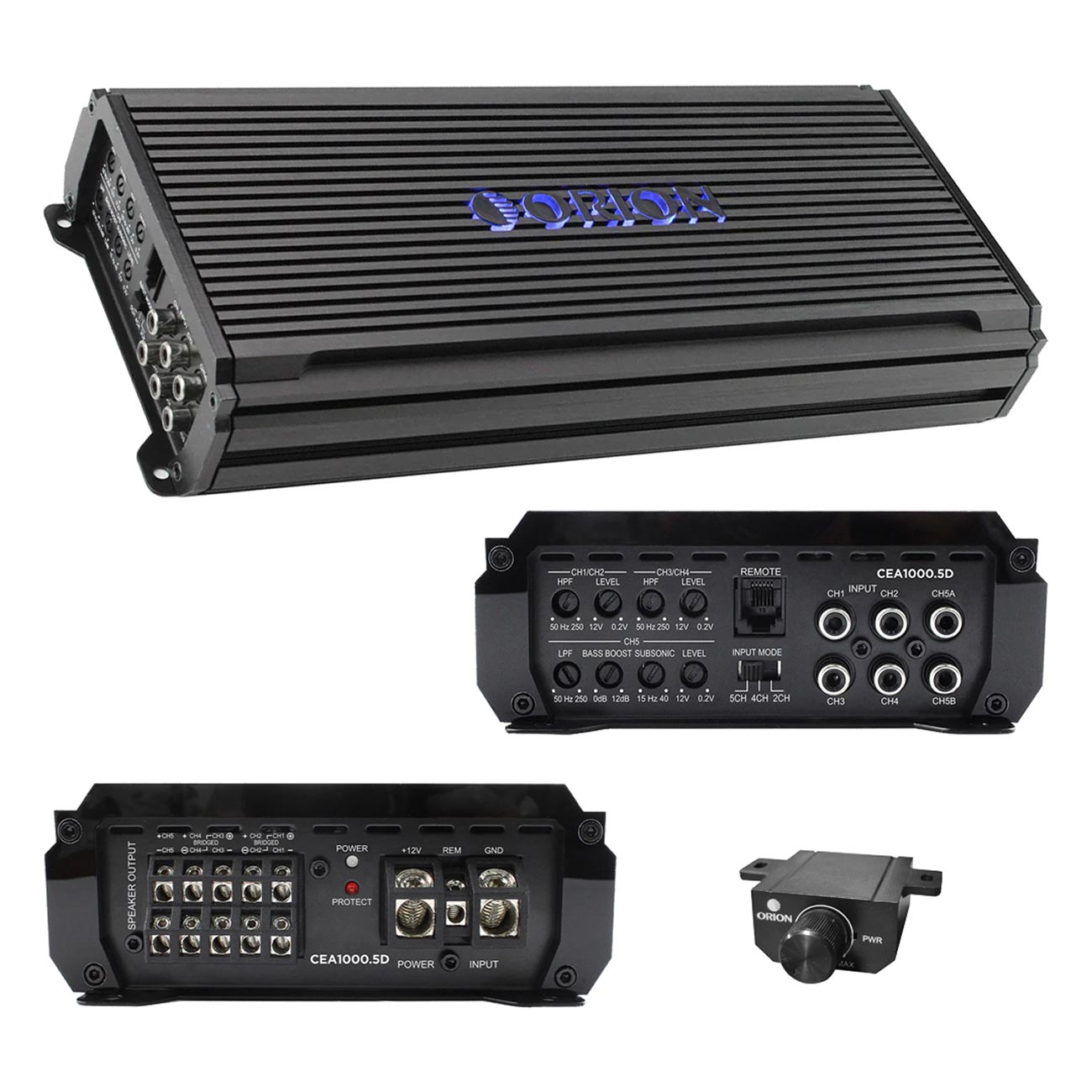 Orion Cobalt Elite CEA10005D Compact 5-Channel Class-D Amplifier – 1000 Watt RMS - View 2