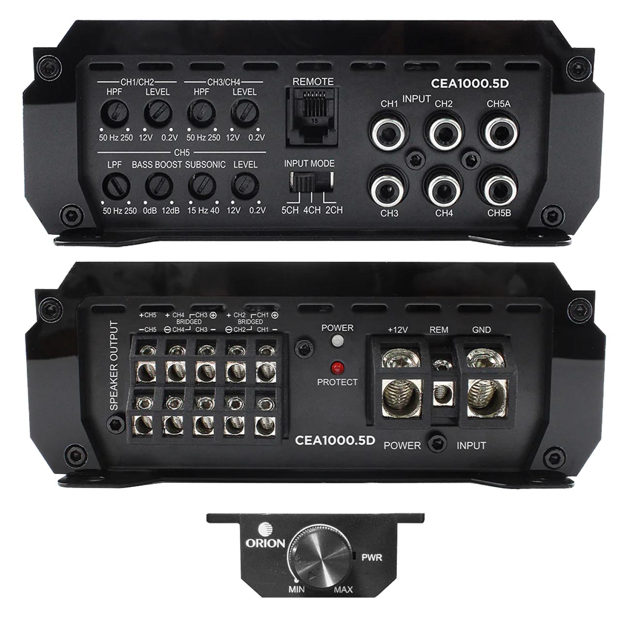 Orion Cobalt Elite CEA10005D Compact 5-Channel Class-D Amplifier – 1000 Watt RMS - View 4